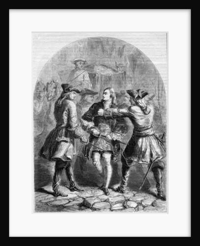 Arrest of the Young Pretender in Paris by English School