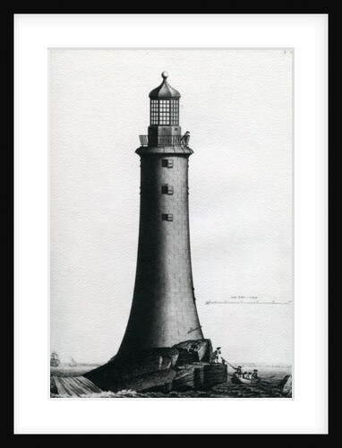 South Elevation of the Stone Lighthouse completed upon the Edystone in 1759, 1763 by Edward Rooker