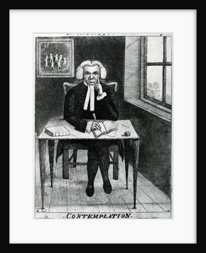 Contemplation - Lord Monboddo in his Study, 1784 by John Kay