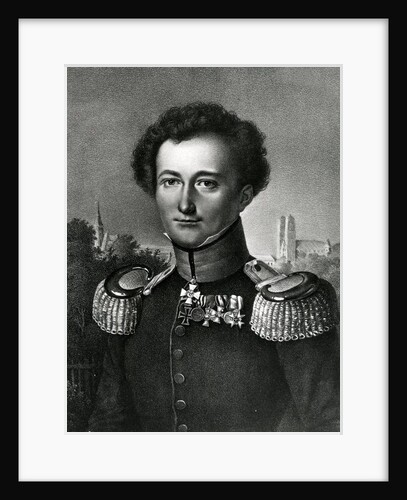Carl von Clausewitz, print made by F. Michelis, 1830 by Karl Wilhelm (after) Wach