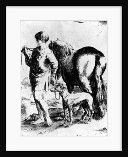 Boy with a Horse and Two Dogs, c.1597-1610 by Adam Elsheimer