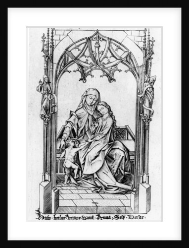 St. Anne with Mary and the Child, c.1465-1500 by Israhel van the younger Meckenem
