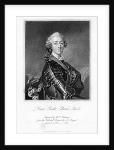 Prince Charles Edward Stuart, print made by S. Freeman, c.1849 by Louis M. (after) Tocque