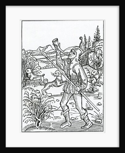 Of hym that togyder wyll serve two maysters by (after) German School