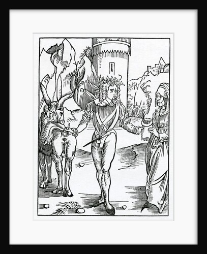 Of yonge folys that take olde wymen to theyr wyues, for theyr ryches by (after) German School