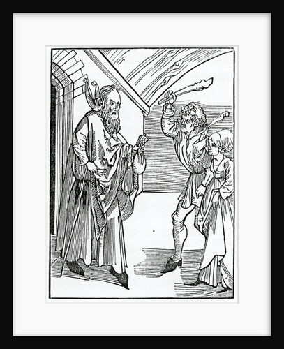 Of folysshe children yt worshyp nat their fader and moder by German School