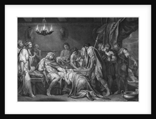 Priam redeems the dead body of Hector, Domenico Cunego, 1764 by Gavin Hamilton