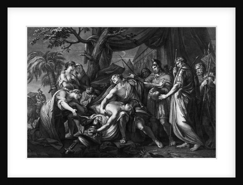 Achilles laments the death of Patroclus, engraved by Domenico Cunego, 1764 by Gavin Hamilton