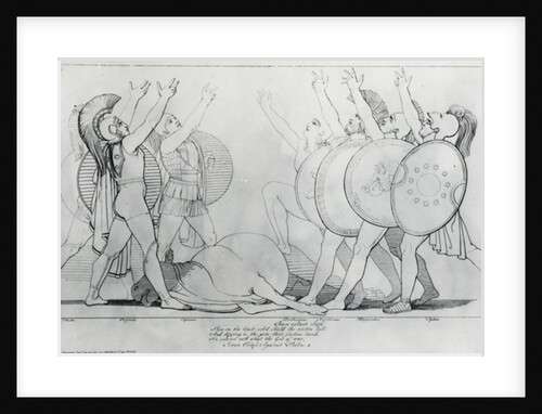 The Seven Against Thebes, 1795 by John Flaxman