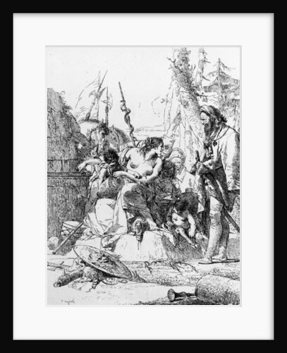 A Capriccio from the series 'Scherzi de Fantasia', 1745 by Giovanni Battista Tiepolo