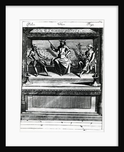 Woden, Thor and Friga by Wenceslaus Hollar