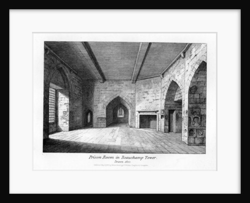 Prison Room in Beauchamp Tower, 1830 by (after) English School