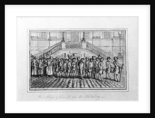 Procession of Convicts from the Old Bailey, c.1750-1800 by English School