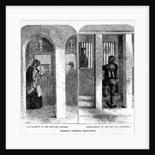 Friends visiting Prisoners at the House of Correction, Coldbath Fields by English School
