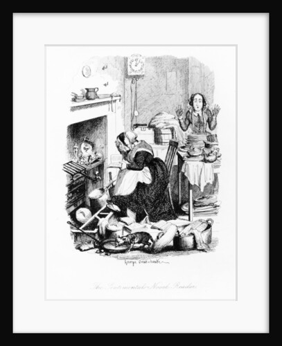 The Sentimental-Novel Reader by George Cruikshank