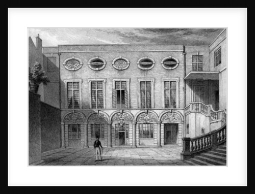 Brewers' Hall, Addle Street, print made by W. Radclyffe, 1831 by Thomas Hosmer (after) Shepherd