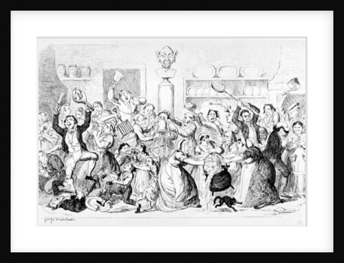 New Harmony - All Owin' - No payin', 1845 by George Cruikshank