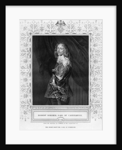 Robert Dormer, Earl of Caenarvon, print made by H. Robinson by Anthony van (after) Dyck