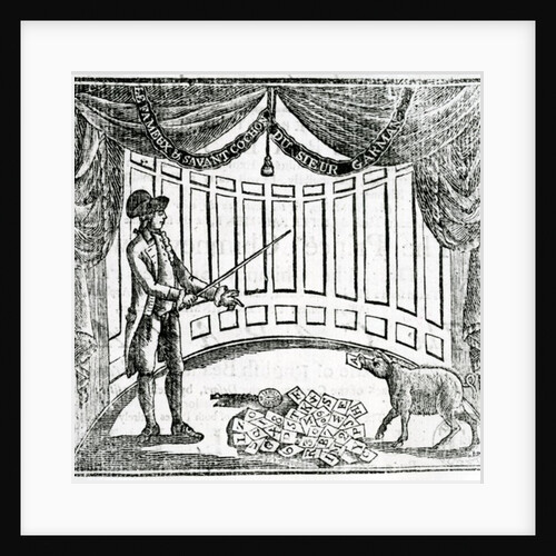 Handbill advertising a performance of the 'Suprizing Learned PIG' at Astley's Amphitheatre, 1787 by Anonymous