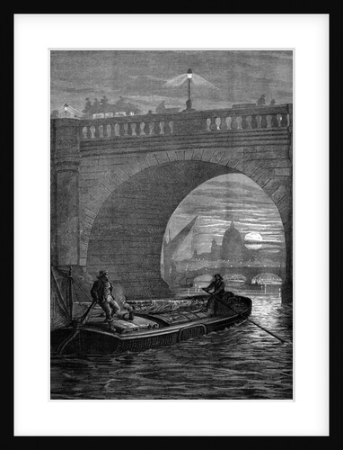 Waterloo Bridge by Night by English School