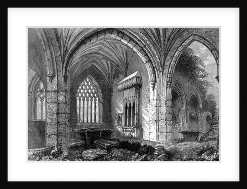 Abbey of Holy Cross, c.1841 by William Henry Bartlett