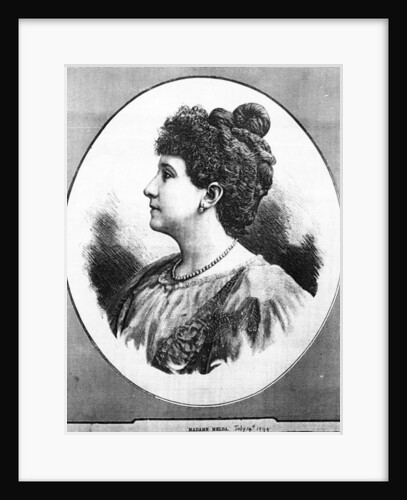 Madame Melba, 1894 by English School