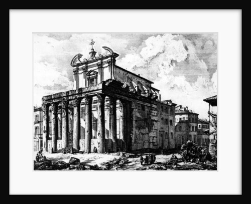 View of the Temple of Antoninus and Faustina by Giovanni Battista Piranesi
