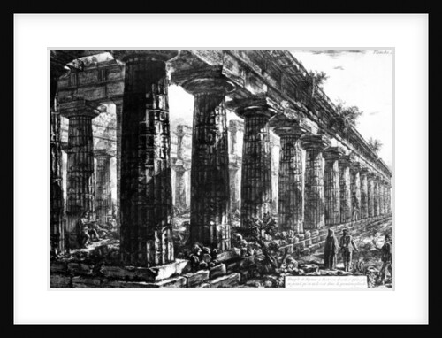 The Temple of Neptune at Paestum, etched by Francesco Piranesi, 1778 by Giovanni Battista Piranesi