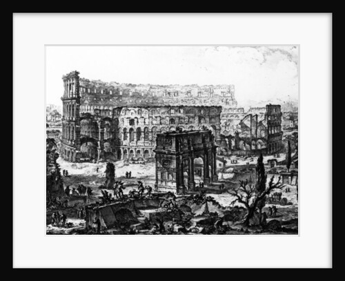 View of the Arch of Constantine and the Colosseum by Giovanni Battista Piranesi