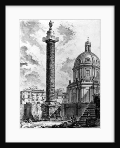 View of Trajan's Column and the Church of SS Nome di Maria by Giovanni Battista Piranesi