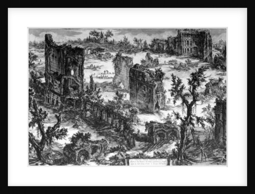 View of the Baths of Trajan by Giovanni Battista Piranesi
