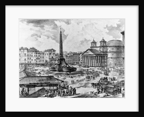 View of the Piazza della Rotonda by Giovanni Battista Piranesi