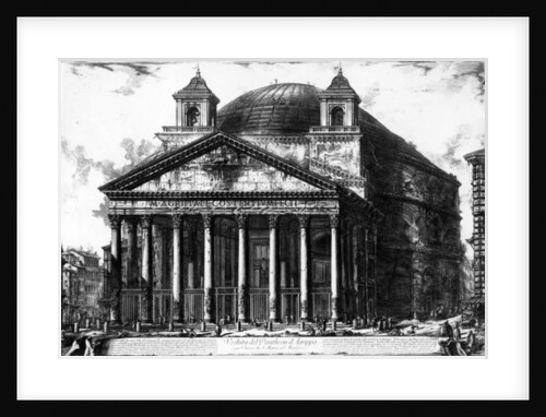 View of the Pantheon by Giovanni Battista Piranesi