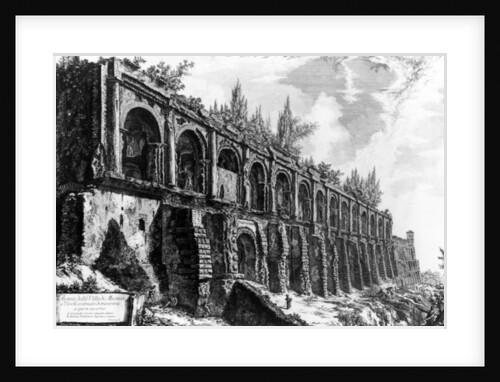 View of the Villa of Maecenas in Tivoli by Giovanni Battista Piranesi