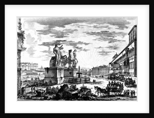 View of the Piazza di Monte Cavallo or the Piazza del Quirinale by Giovanni Battista Piranesi