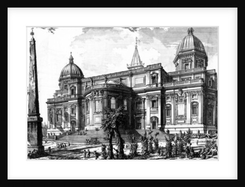 View of the rear facade of Santa Maria Maggiore by Giovanni Battista Piranesi