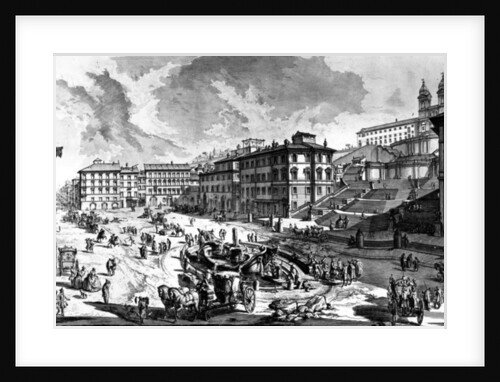 View of the Piazza di Spagna by Giovanni Battista Piranesi