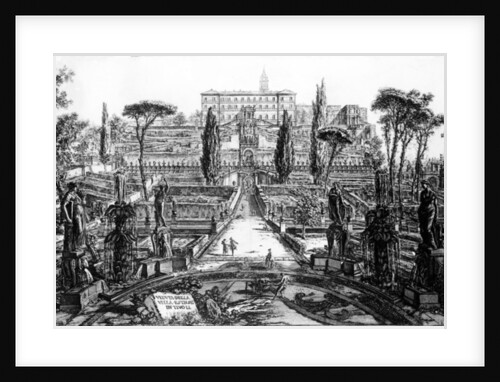 View of the Villa d'Este in Tivoli by Giovanni Battista Piranesi