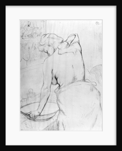 Woman washing herself at a basin, 1896 by Henri de Toulouse-Lautrec