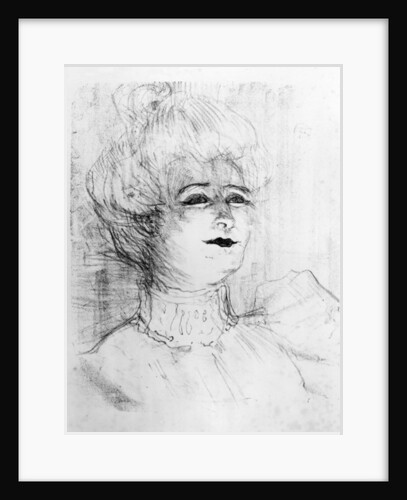 Portrait of Marie-Louise Marsy on stage, 1898 by Henri de Toulouse-Lautrec