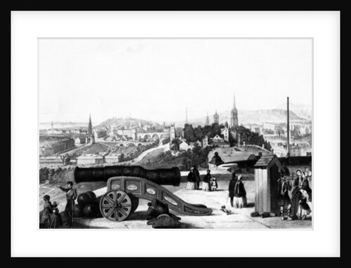 Edinburgh from the Castle, engraved by Thomas Brown by J (after) Ramage