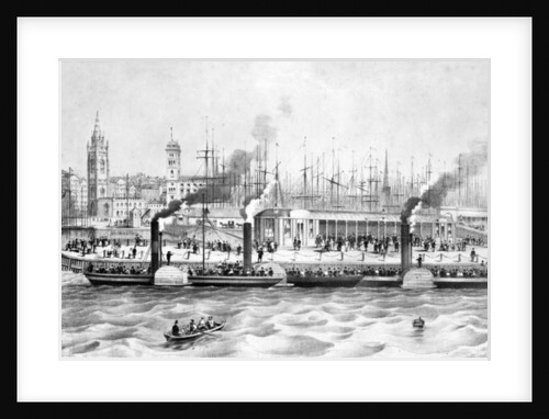 George's Landing Stage, Pier Head, Liverpool, c.1855 by English School