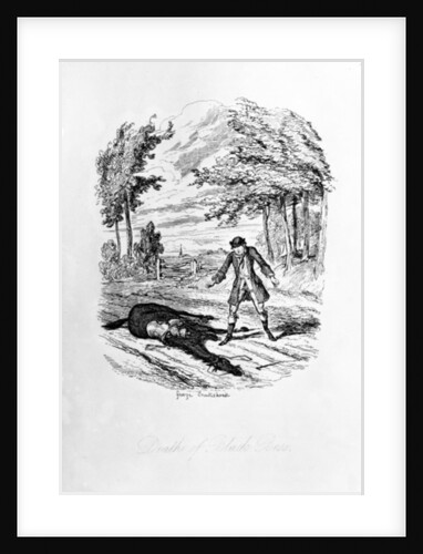 Death of Black Bess by George Cruikshank