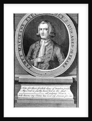James Macleane Executed Oct. 3 1750 Aged 26 Years, 1750 by Louis Philippe Boitard