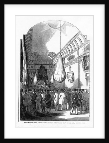 Great meeting at the London Tavern to oppose the increased grant to Maynooth, c.1840s by English School