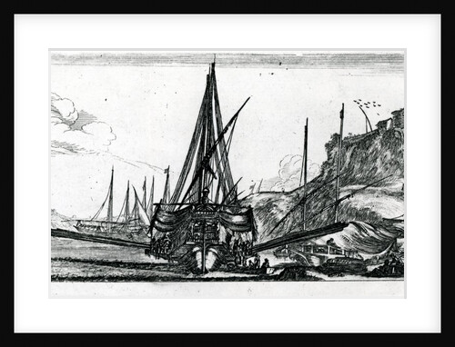 Plate 5 from 'Divers Embarquements', c.1640s by Stefano della Bella