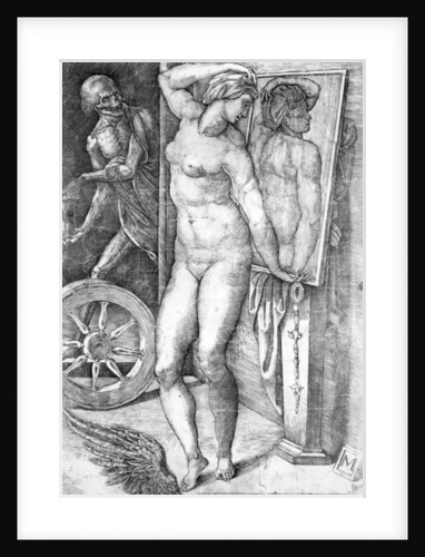 Nude looking at Herself in a Mirror by Michelangelo Buonarroti