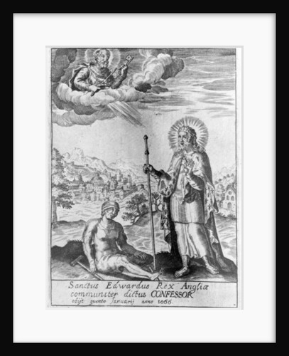 Saint Edward King of England, commonly called the Confessor by English School