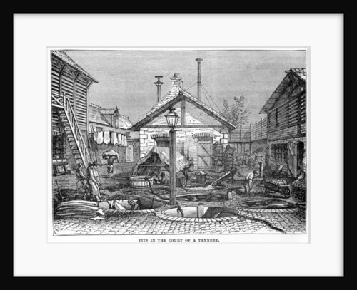 Pits in the Court of a Tannery by English School