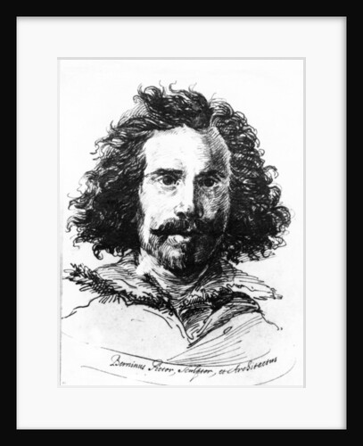 Portrait of Giovanni Lorenzo Bernini, print made by James Basire,1764 by Salvator (after) Rosa